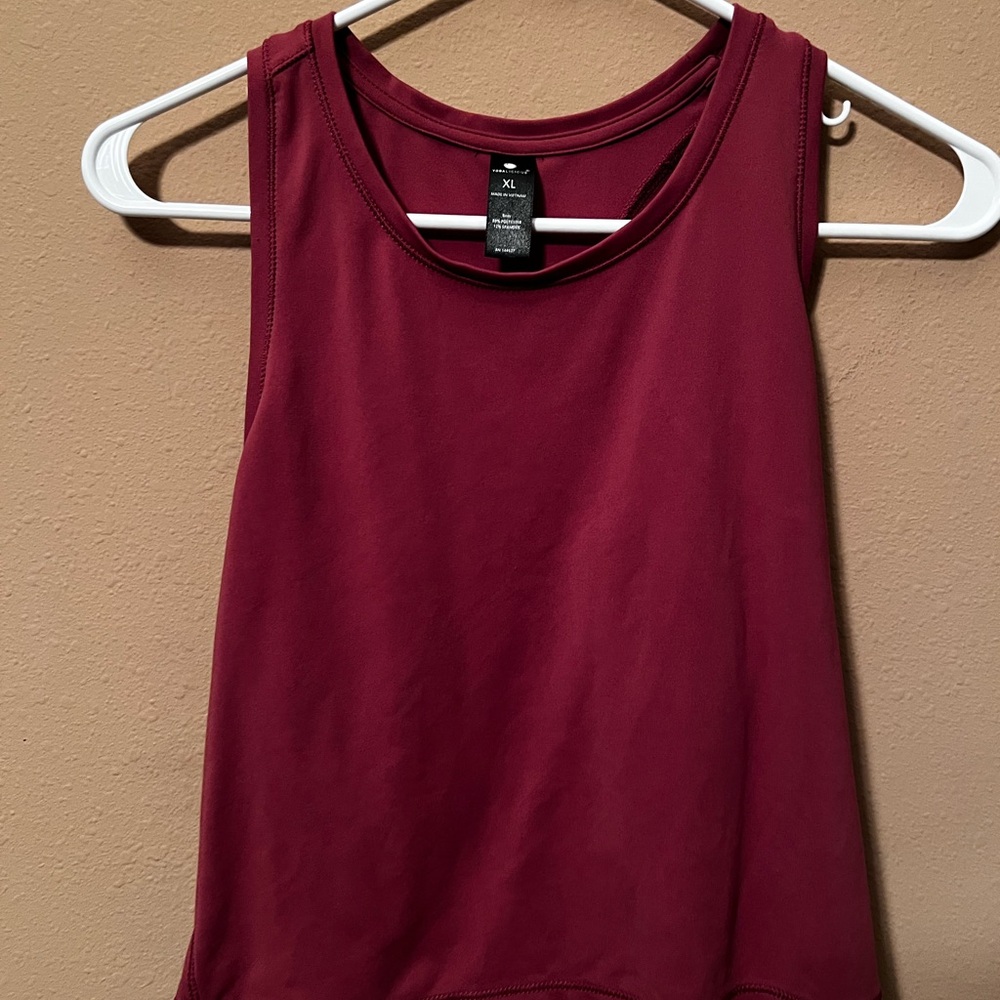 Yogalicious Red Sleeveless Tank Top